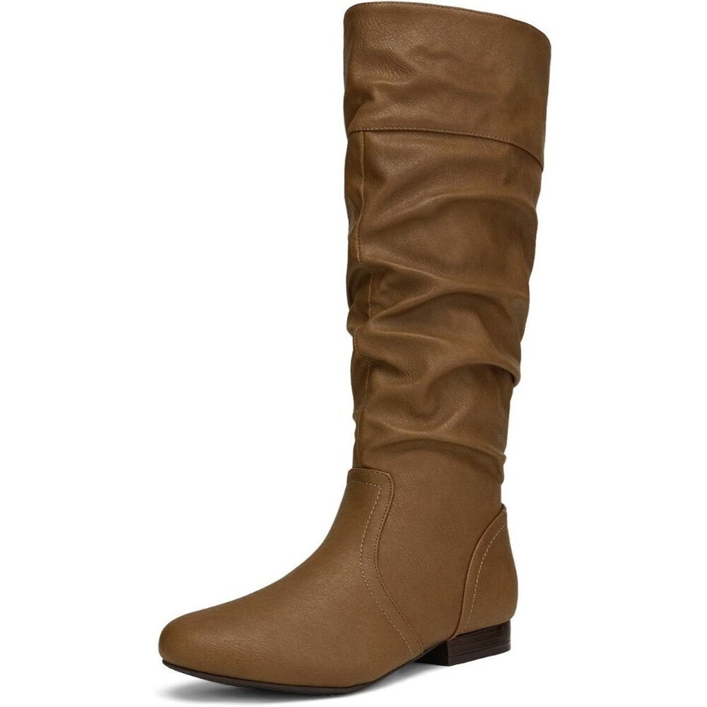 Women's Camel Dream Pairs Pull On Knee High Boots for Fall and Winter